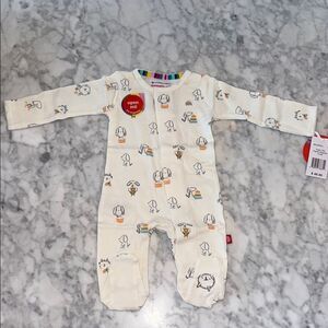 NWT MAGNETIC ME ORGANIC PUPPY FOOTIE